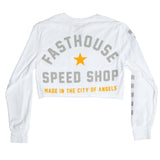 Fasthouse Womens Star LS Crop Tee