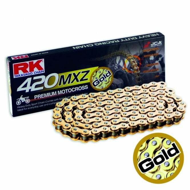 Cadena de motocross RK 420 MXZ Premium (Oro)