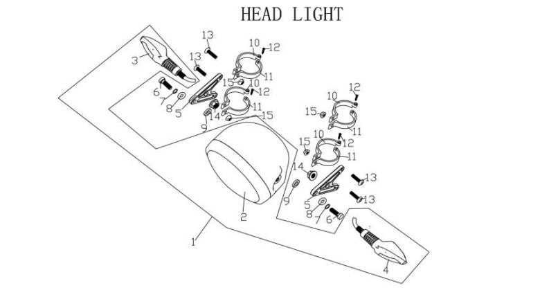 Horwin CR6 Head Light Assembly