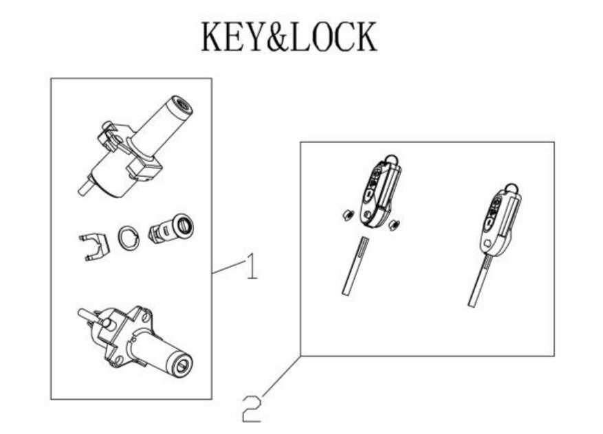Horwin CR6 Key and Lock