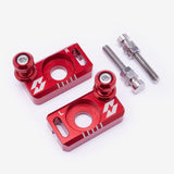 Full-E Charged Axle Blocks & Chain Adjuster for eMoto