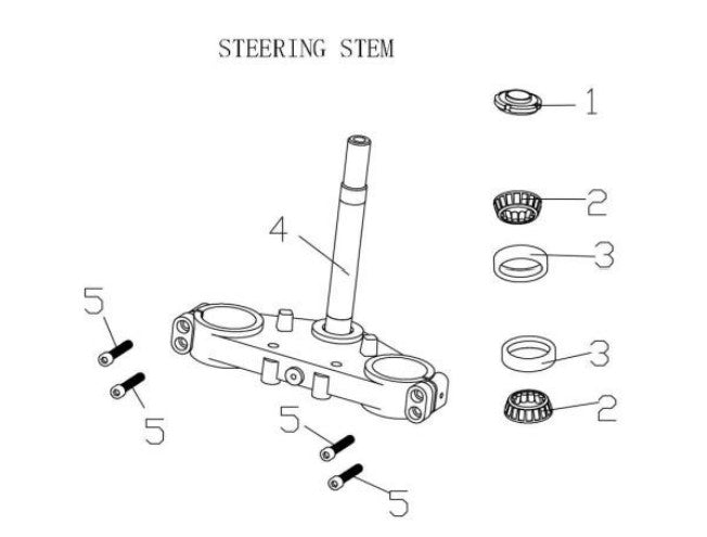 Horwin CR6 Steering Assembly